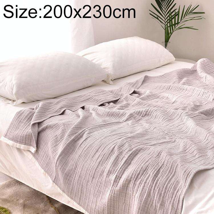 Spring and Summer Thick Washed Gauze Six Layer Nap Air Conditioning Blanket, Size:200x230cm, Colo...