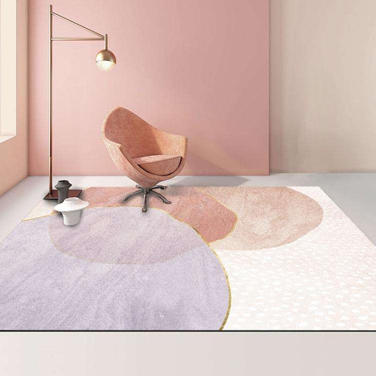 Modern Abstract Geometric Living Room Rug Coffee Table Cushion, Size: 120x160cm(10)
