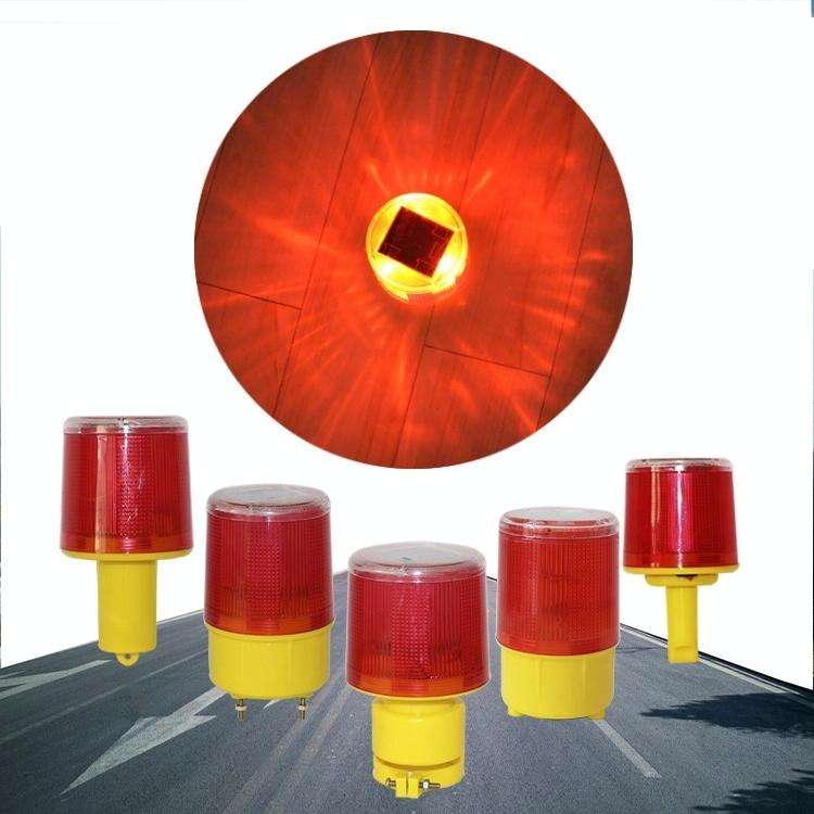 Night Solar Safety Warning Flash Light, Specification:01 Screw Fixed(Blue)
