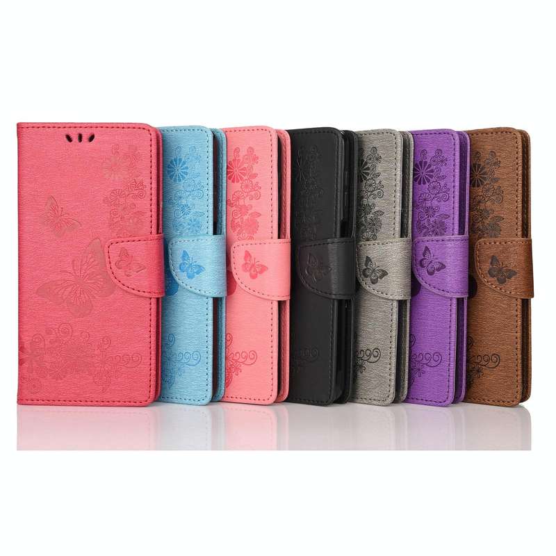 For Samsung Galaxy A04 Butterfly Embossed Horizontal Flip Leather Phone Case(Black)