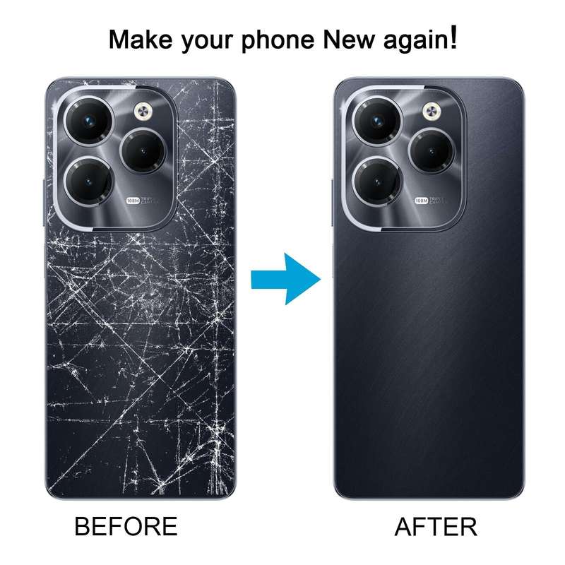 For Infinix Hot 40 Pro X6837 Original Battery Back Cover(Blue)
