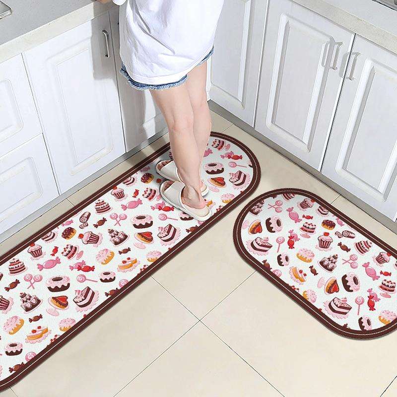 PVC Kitchen Non-Slip Floor Stickers Thickened Stickers Household Waterproof Floor Mats, Specifica...