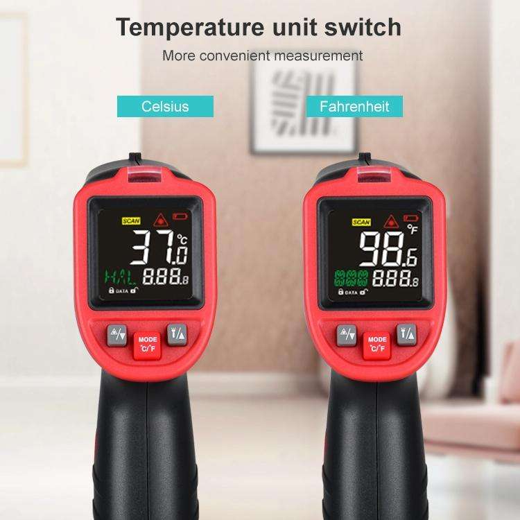 Wintact WT323A -50 Degree C~650 Degree C Handheld Portable Outdoor Non-contact Digital Infrared T...