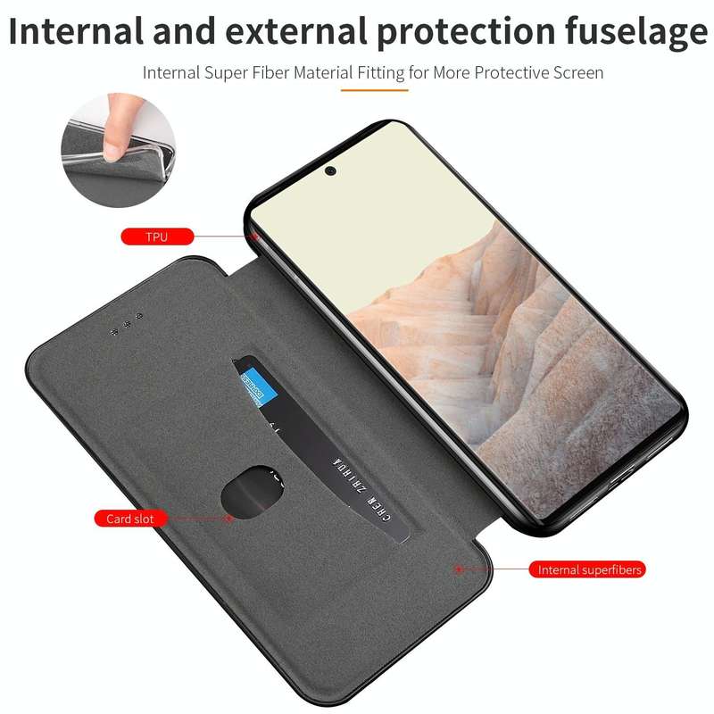 For Google Pixel 6 Pro Integrated Voltage Retro Texture Magnetic Leather Case with Card Slot & Ho...