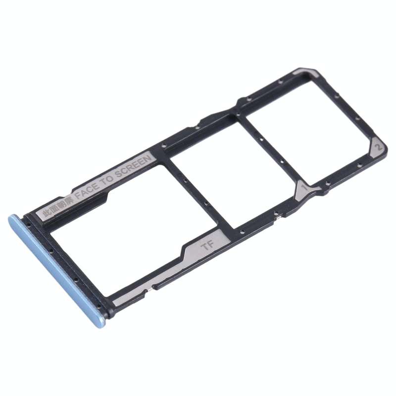 For Xiaomi Redmi Note 12s SIM Card Tray + SIM Card Tray + Micro SD Card Tray (Blue)