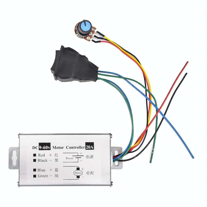 20A Forward And Reverse DC Speed Regulator 9-60V Pulse Wide Motor Driver PWM Control Board(With S...