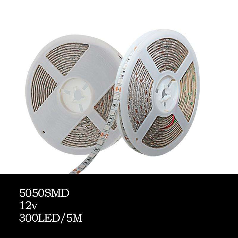 5m 300 LEDs SMD 5050 Full Spectrum LED Strip Light Fitolampy Grow Lights for Greenhouse Hydroponi...