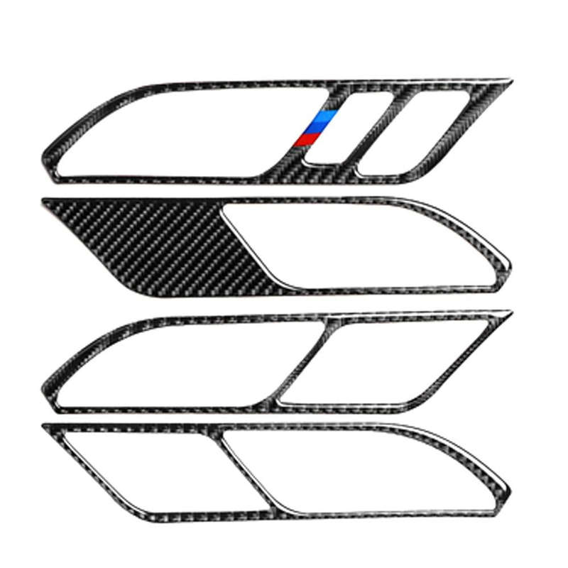 Car Carbon Fiber Inner Door Handle 3-color Decorative Sticker for BMW G01 X3 2018-2020 / G02 X4 2...