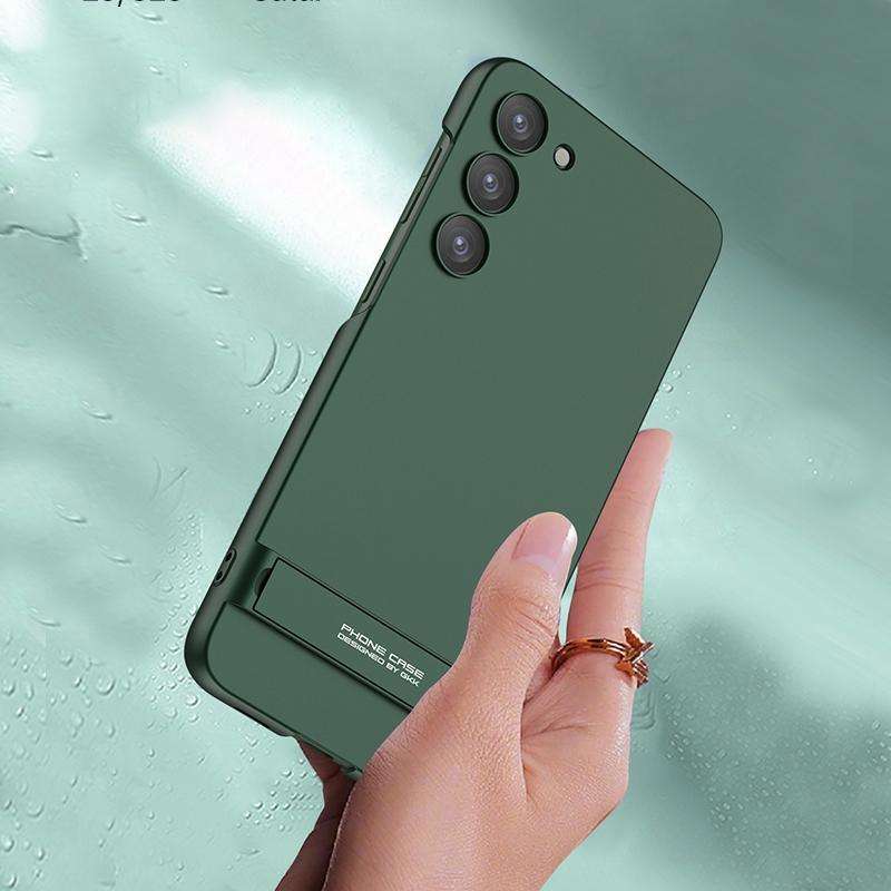 For Samsung Galaxy S23+ 5G GKK Triumph Ultra Thin Full Coverage Phone Case with Stand(Green)