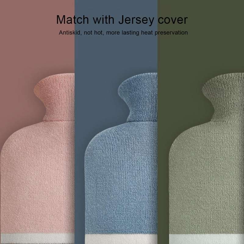 Large Explosion-proof Water-injected PVC Warm Water Bag, Spec: 2000ml (Leather Pink)