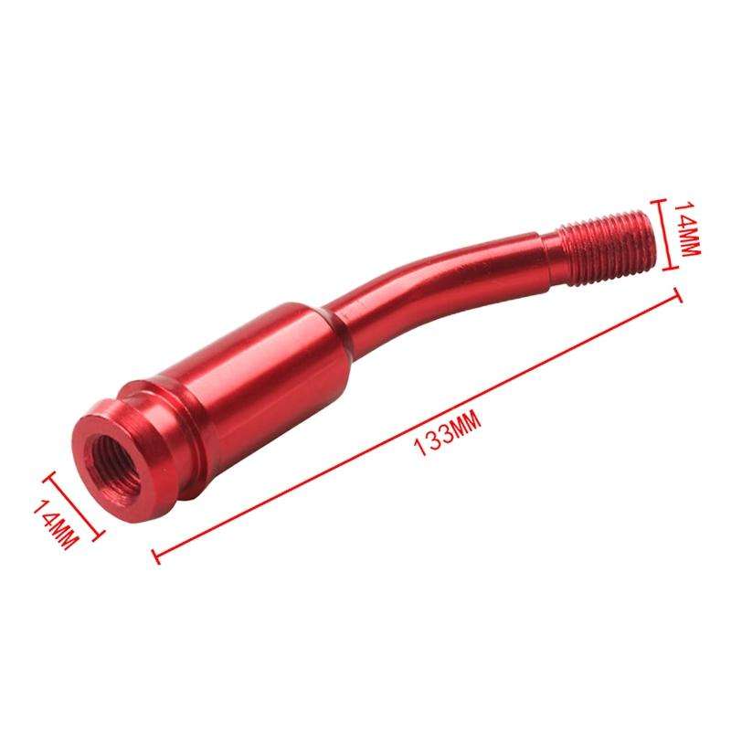 Car Modified Racing Quick Curved Gear Lever Extension Rod for Volkswagen T4 1990-2003 (Red)