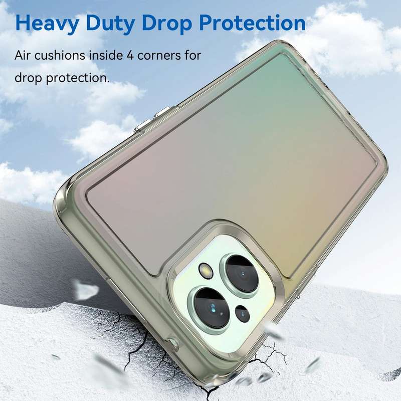 For OPPO Reno7 Z 5G Candy Series TPU Phone Case(Transparent Grey)