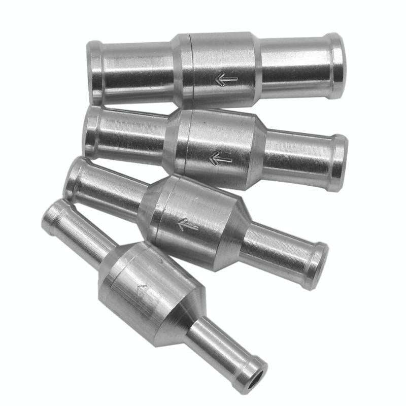 Car Aluminum Alloy Gasoline Fuel Check Valve, Size:M12(Silver)