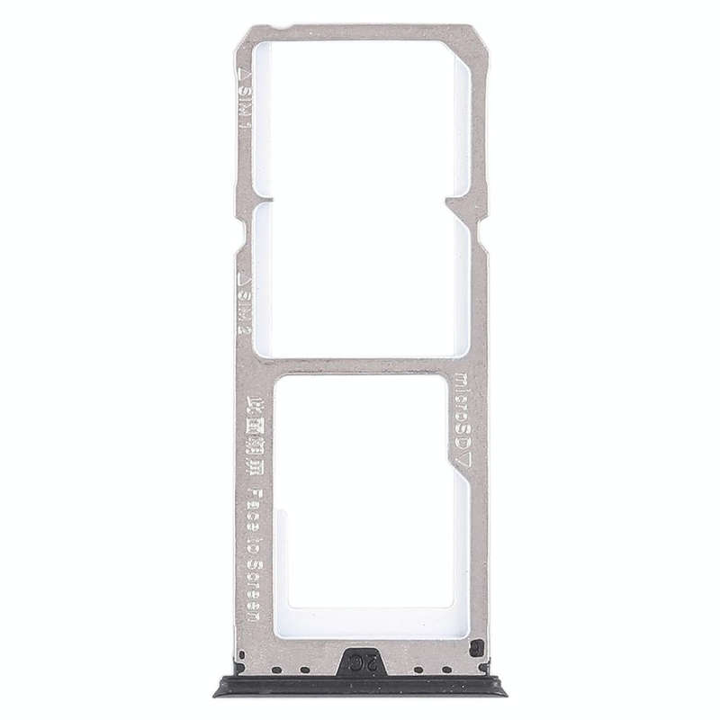 For OPPO A73 / F5 2 x SIM Card Tray + Micro SD Card Tray (Black)