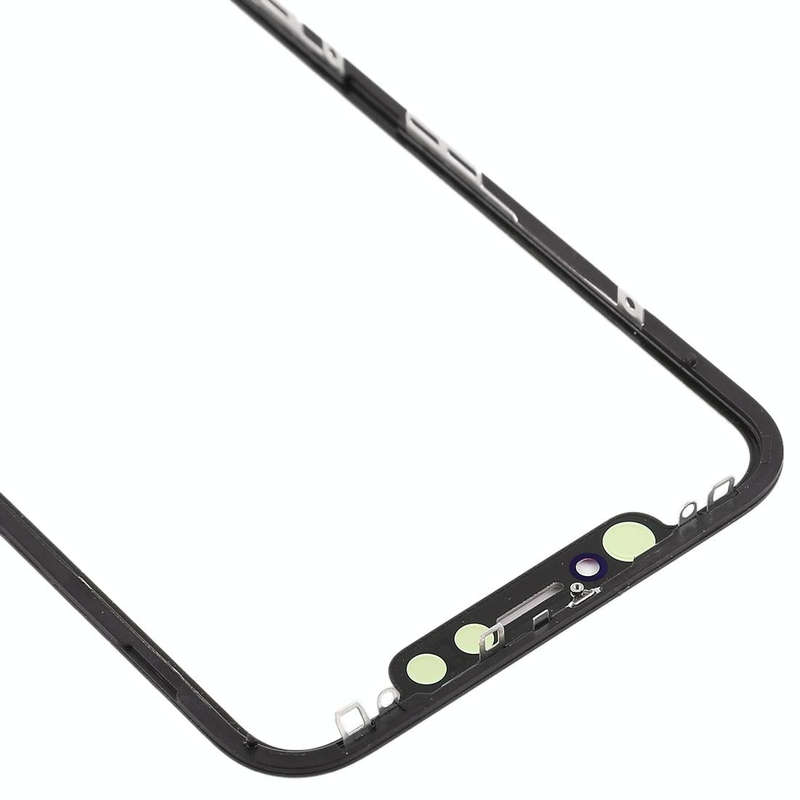 Front Screen Outer Glass Lens with Frame + OCA Optically Clear Adhesive for iPhone XR(Black)