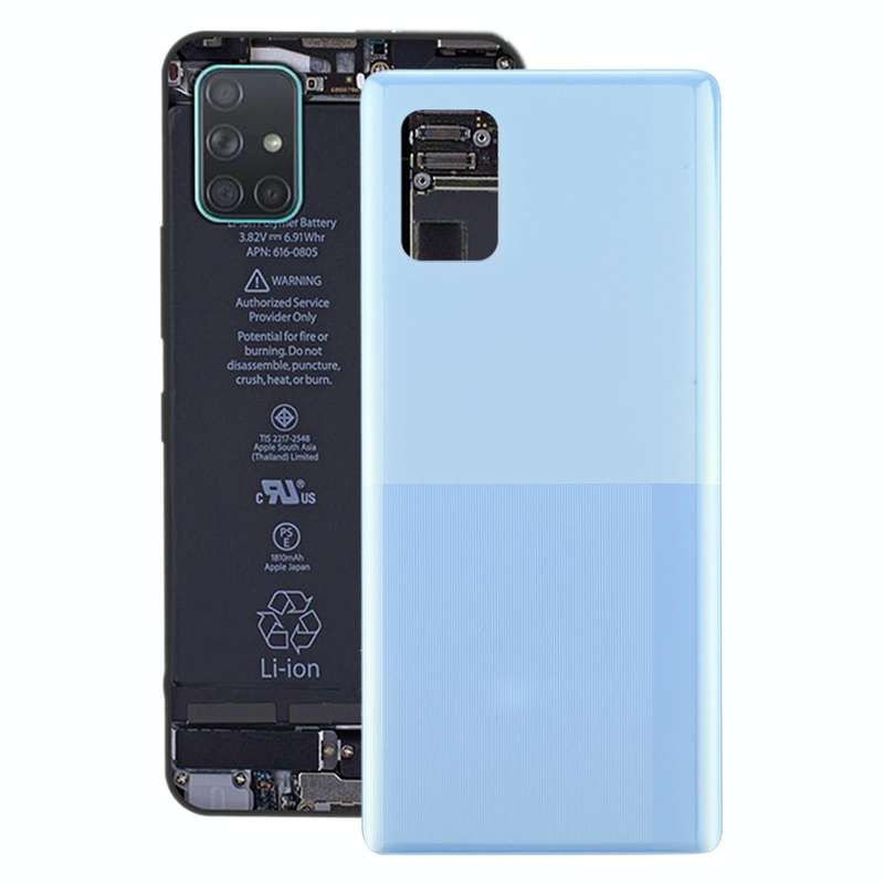 For Samsung Galaxy A71 5G SM-A716 Battery Back Cover (Blue)