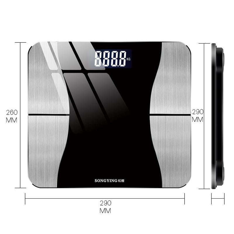 SONGYING SY06 Smart Body Fat Scale Home Body Weight Scale, Size: Charging Version(290x260mm)(Cher...