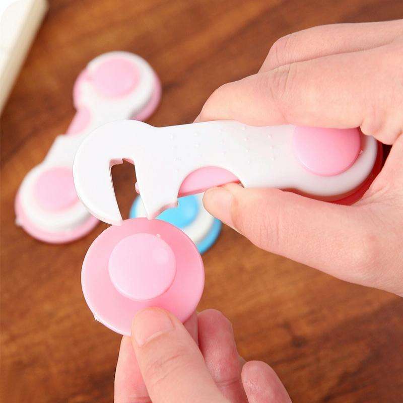 20 PCS Children Home Wardrobe Anti-opening Safety Lock(Pink)