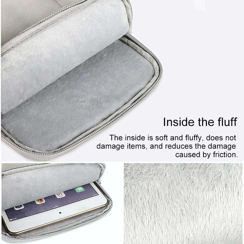 For 10 inch or Below Tablet ND00S Felt Sleeve Protective Case Inner Carrying Bag(Dark Grey)