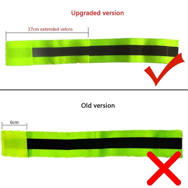 Reflective Band High Visibility Elastic Wristbands Outdoor Sports Running Cycling Night WarningWr...