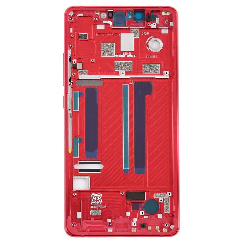 Middle Frame Bezel with Side Keys for Xiaomi Mi 8 SE (Red)