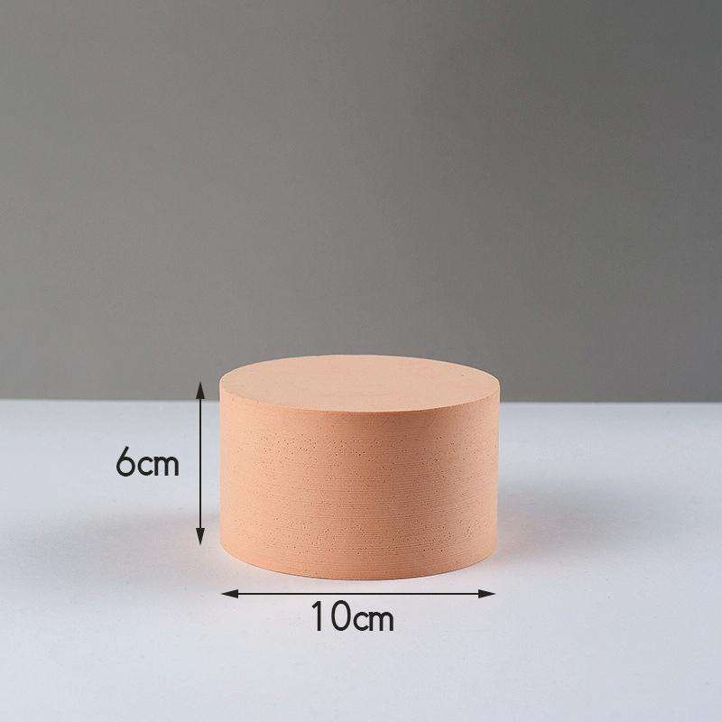 10 x 6cm Cylinder Geometric Cube Solid Color Photography Photo Background Table Shooting Foam Pro...