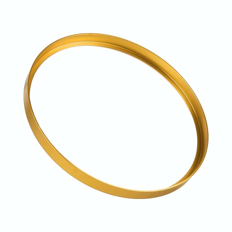 Car Headlight Switch Decorative Ring for Volkswagen Golf (Gold)