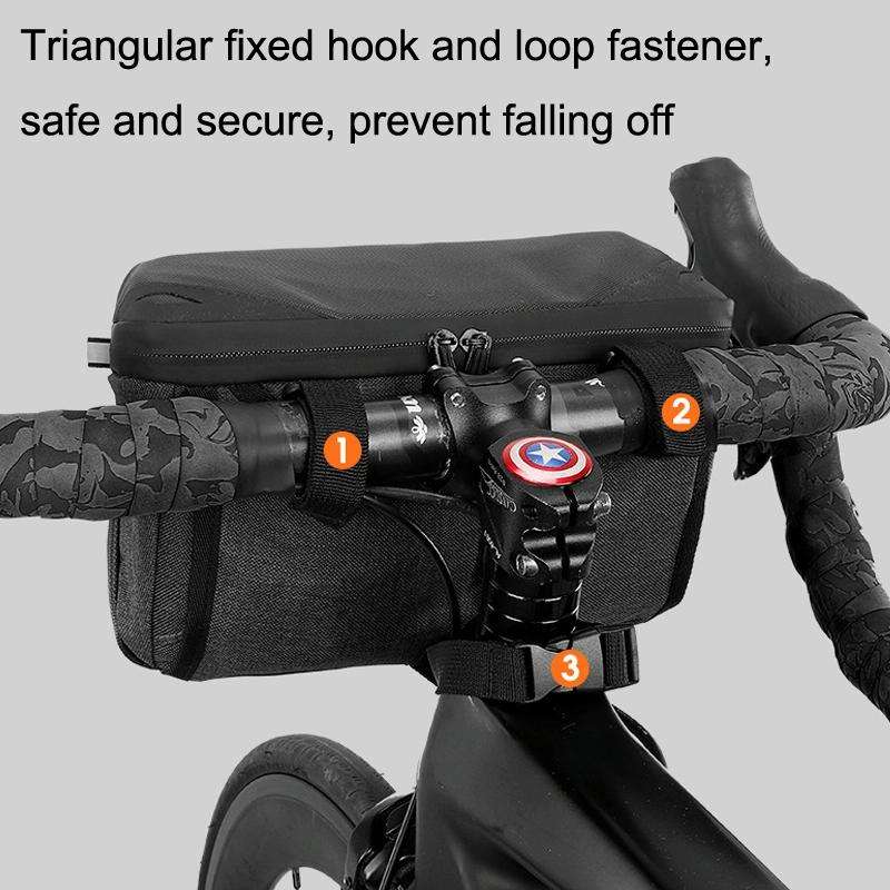 WEST BIKING YP0707298 Bicycle Handlebar Bag Multi-function Messenger Bag Scooter Head Bag(Black)