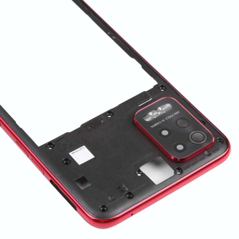 Middle Frame Bezel Plate for LG Q52 / K62 (Red)