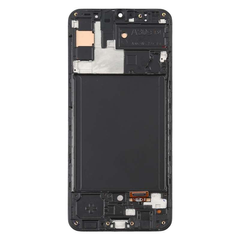 6.36 inch OLED LCD Screen for Samsung Galaxy A30S SM-A307 Digitizer Full Assembly with Frame (Black)