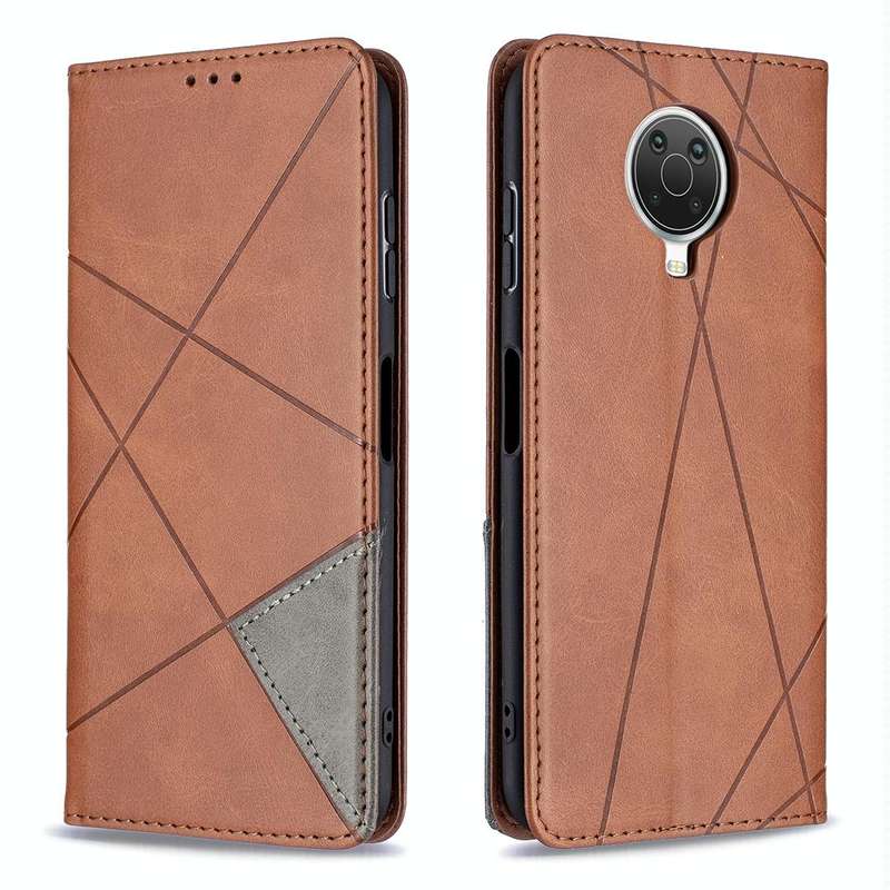 For Nokia G20 / G10 Rhombus Texture Horizontal Flip Magnetic Leather Case with Holder & Card Slot...