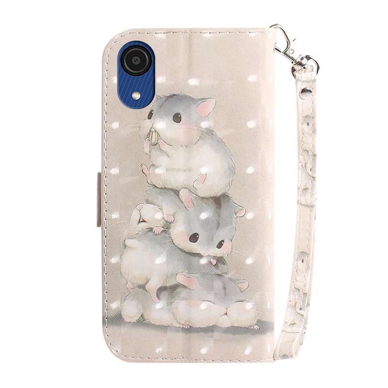 For Samsung Galaxy A03 Core 3D Colored Horizontal Flip Leather Phone Case(Squirrels)