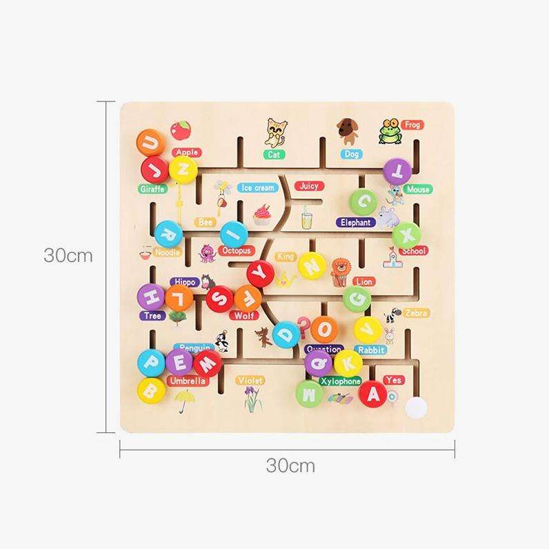 Wooden Children Enlightenment Teaching Aid Numbers / Letters Cognition Educational Toy(Number)