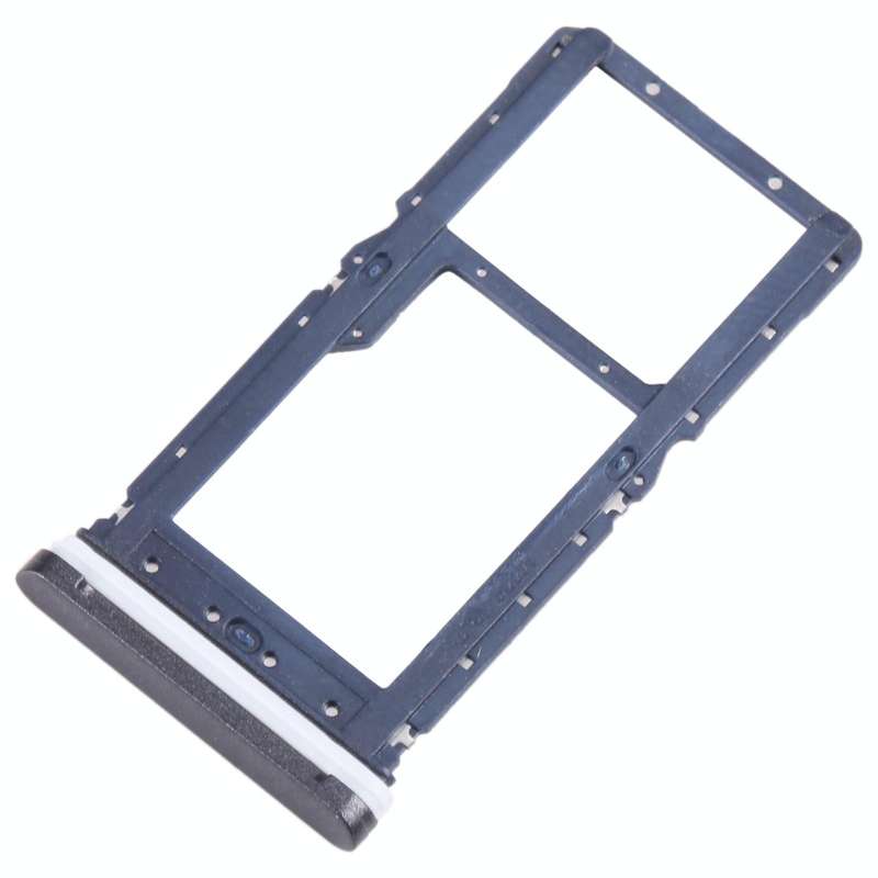 For Motorola Moto G Play 2021 SIM Card Tray + Micro SD Card Tray (Black)