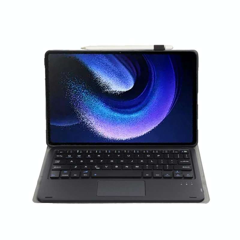 For Xiaomi Pad 6 / Pad 6 Pro A0N7-A Lambskin Texture Ultra-thin Bluetooth Keyboard Leather Case w...