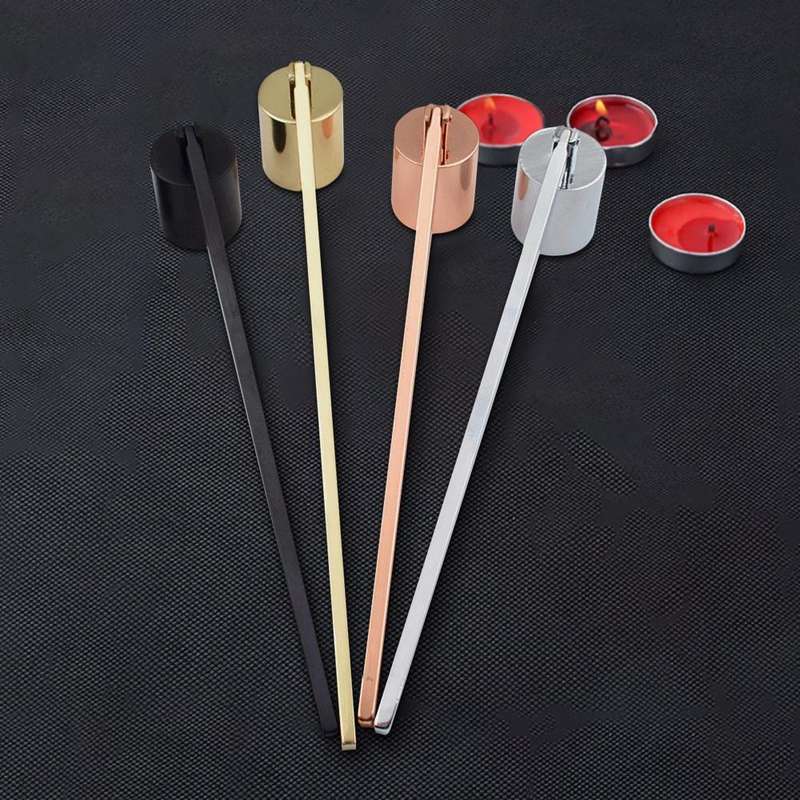 Candle Extinguisher Cover Candle Candle Hood Candle Candle Scent Candle Tool, Color:Rose gold