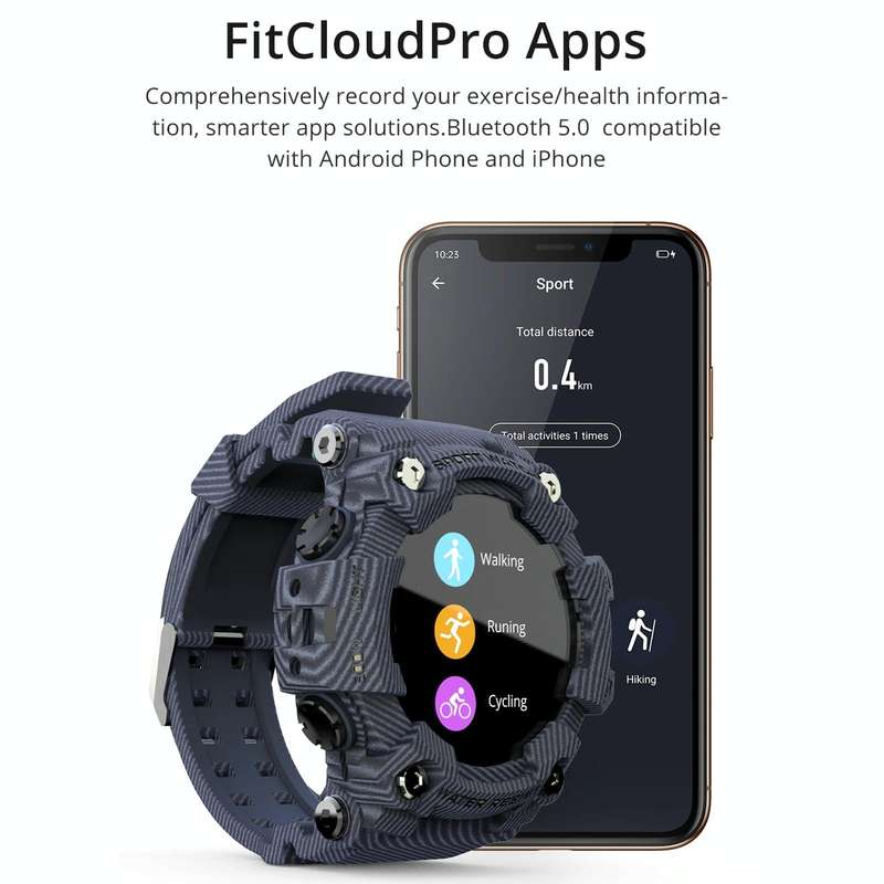 Lokmat ATTACK 1.28 inch TFT LCD Screen Smart Watch, Support Sleep Monitor / Heart Rate Monitor / ...