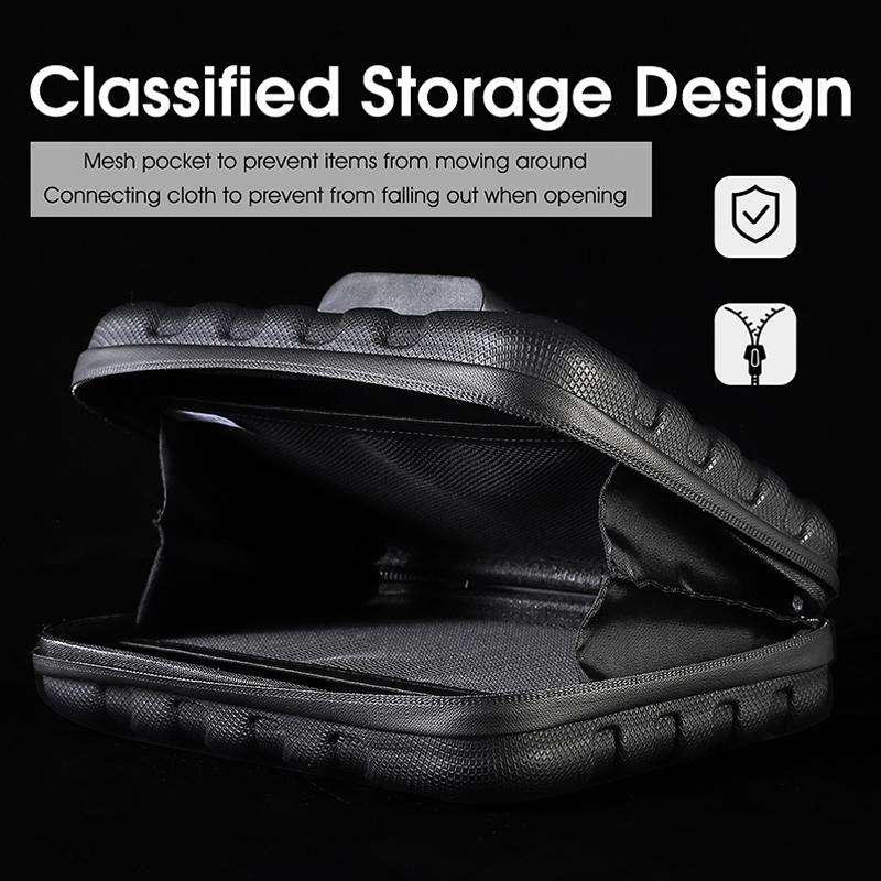 WEST BIKING 2L Folding Bike Hard Shell Storage Bag(Black)