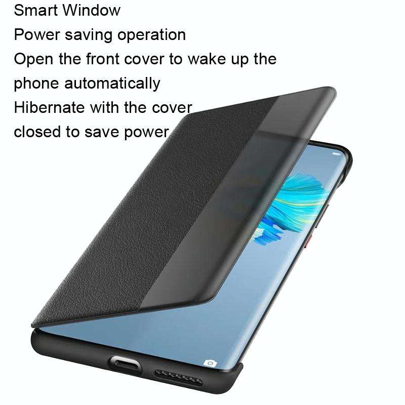 For HUAWEI Mate 40 Pro Original HUAWEI Smart Window Phone Case ( For Glass Back Cover Version )(G...