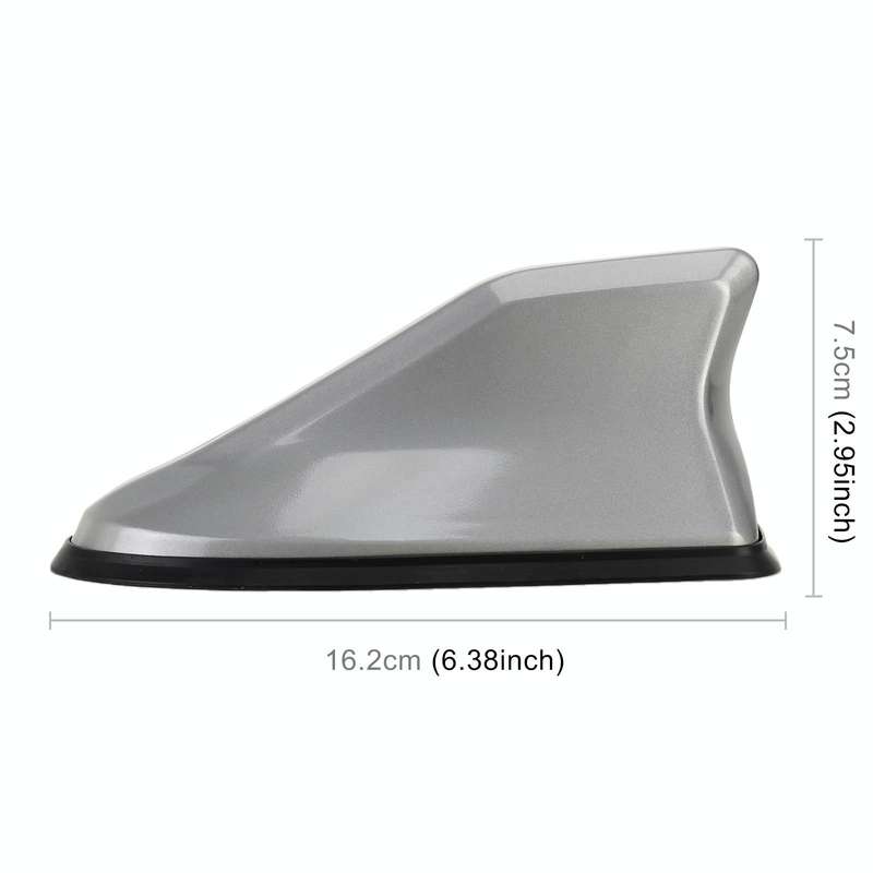 Universal Car Antenna Aerial Shark Fin Radio Signal (Grey)