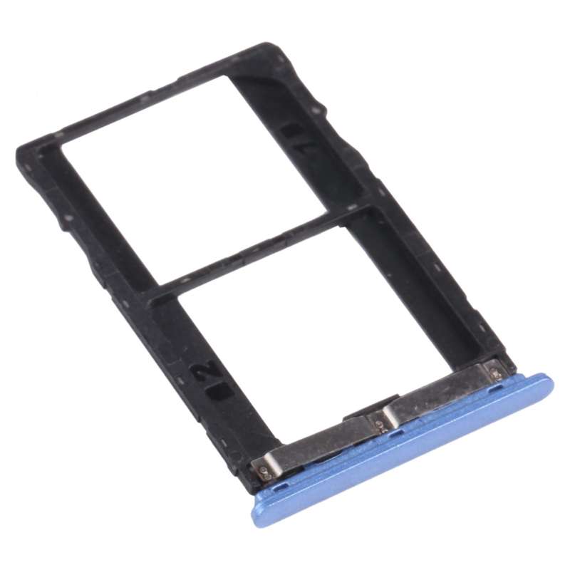 For Infinix Note 5 Stylus X605 SIM Card Tray + SIM Card Tray + Micro SD Card Tray (Blue)