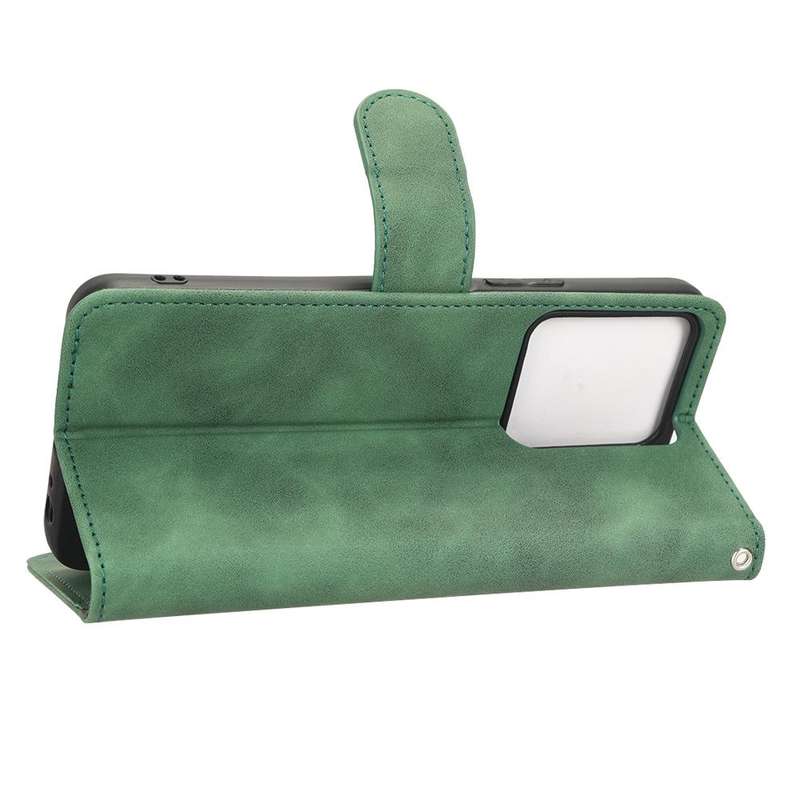 For vivo Y22s / Y35 Skin Feel Magnetic Flip Leather Phone Case(Green)