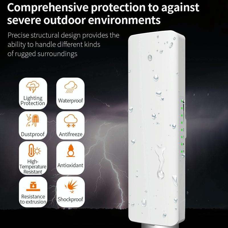 COMFAST CF-E312A Qualcomm AR9344 5.8GHz 300Mbps/s Outdoor ABS Wireless Network Bridge with POE Ad...