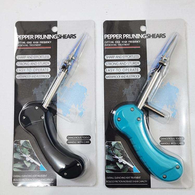Gardening Pointed Fruit Picking Shears( Black)