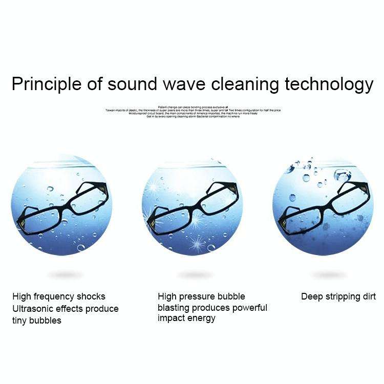 BAKU BK-3550 35W / 50W Adjustable 0.8L LCD Display Ultrasonic Cleaner, AC 110V, US Plug