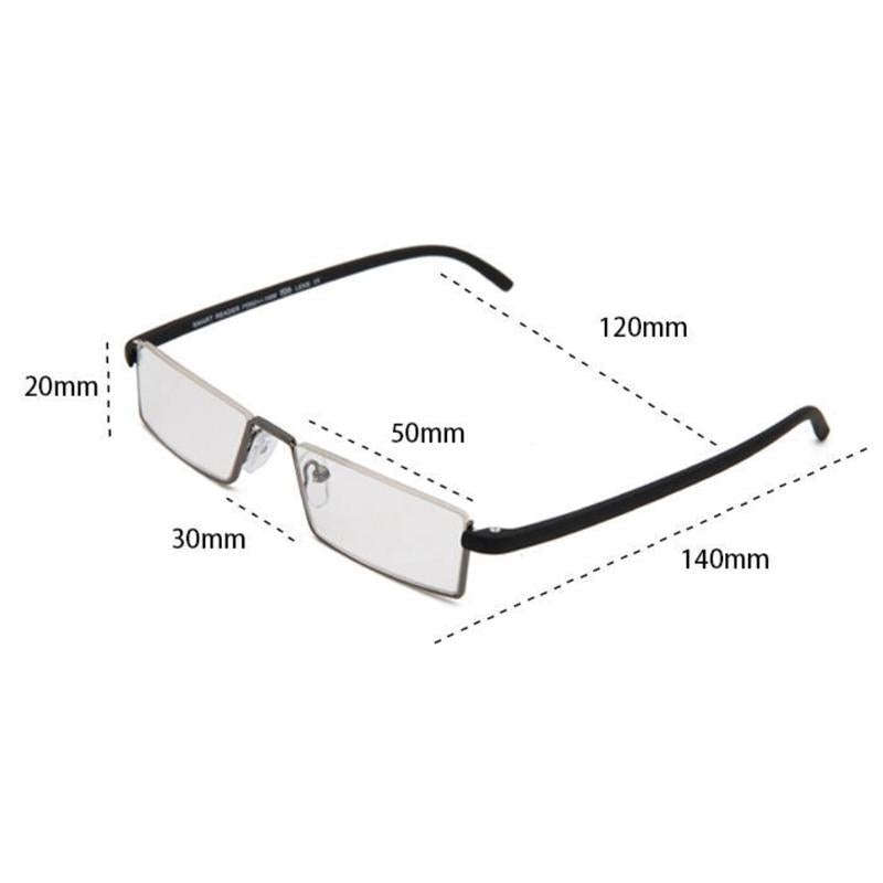 TR90 Seniors Clear Glasses With Portable Case Lightweight Presbyopic Glasses, Degree: +4.00(Blue)