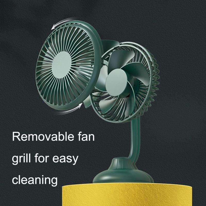 F502 Mini Hose Small Fan Car USB Fan(Black)