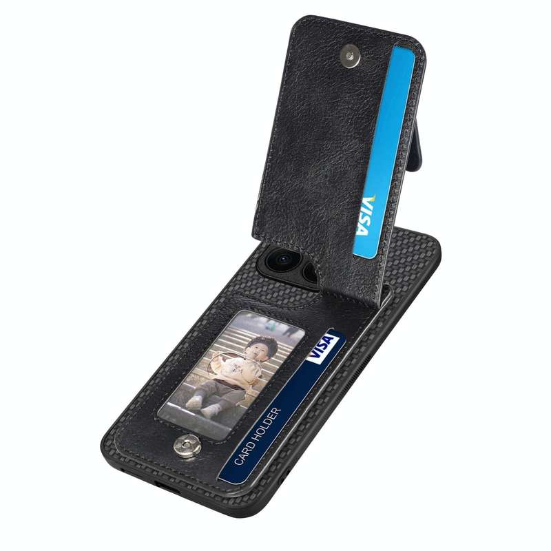 For Honor X8A Carbon Fiber Vertical Flip Zipper Phone Case(Black)
