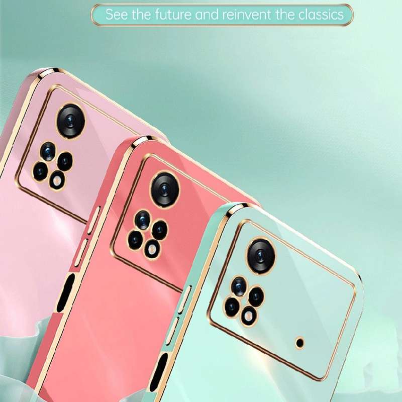 For Xiaomi Poco M4 Pro XINLI Straight Edge 6D Electroplate TPU Phone Case(Celestial Blue)