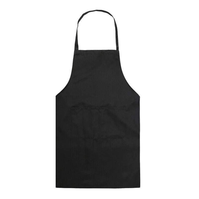 2PCS Kitchen Chef Aprons Cooking Baking Apron With Pockets(Yellow)
